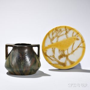 Rookwood Pottery Trivet and Vase
