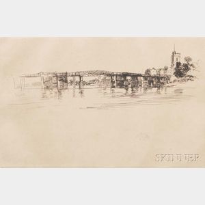James Abbott McNeill Whistler (American, 1834-1903) Little Putney Bridge