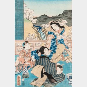 Utagawa Toyokuni II (1777-1835),Woodblock Print