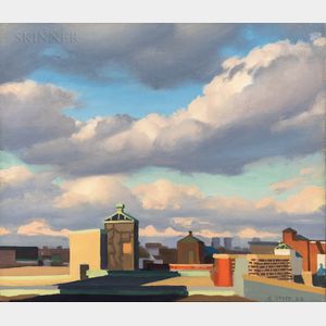 Ed Stitt (American, 20th/21st Century) Clouds from Roof