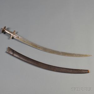 Tulwar Sword with Scabbard