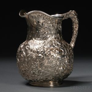 Kirk & Son Sterling Silver Repousse-decorated Water Pitcher