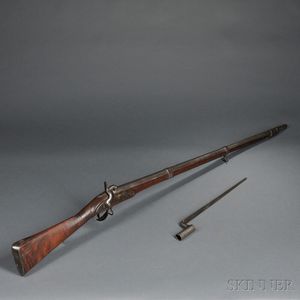 Whitney Contract of 1812 Converted Percussion Musket and Bayonet