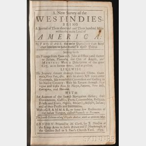 Gage, Thomas (1603?-1656) A New Survey of the West Indies
