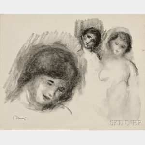 Pierre-Auguste Renoir (French, 1841-1919) La pierre aux trois croquis