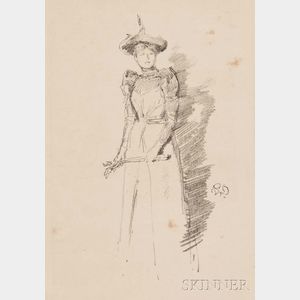 James Abbott McNeill Whistler (American, 1834-1903) Gants de Suède