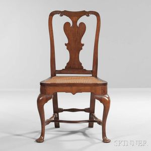 Carved Mahogany and Cedar Side Chair
