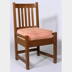 Arts & Crafts Oak Side Chair