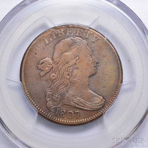 1807 Large Fraction Draped Bust Cent,