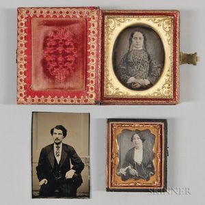 Three Tintypes Depicting Mulattoes
