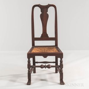 Grain-painted Rush Seat Side Chair