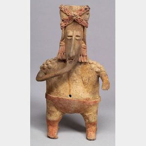 Pre-Columbian Painted Pottery Figure