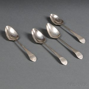 Four Coin Silver Tablespoons