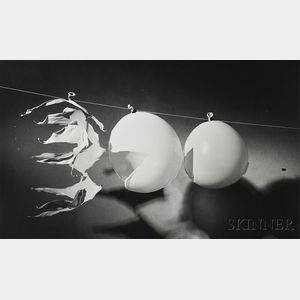 Harold E. "Doc" Edgerton (American, 1903-1990) Bullet Passing Through Three Balloons