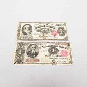 1891 $1 Treasury and Silver Certificate