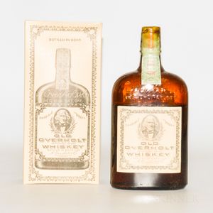 Old Overholt Pure Rye Whiskey 11 Years Old 1921, 1 pint bottle (oc)