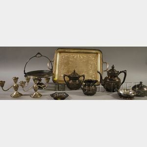 Group of Silver-Plated Table Items