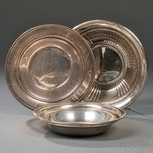 Three American Sterling Silver Dishes