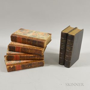 Four 1815 Volumes of The Quarterly Review and Two Volumes of E.C. Burleigh's Treasurer's Reports, Maine.