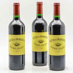 Clos du Marquis 2005, 3 bottles