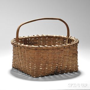 Shaker Square-handled Garden Basket