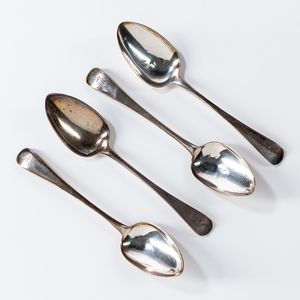 Four Sterling Silver Tablespoons