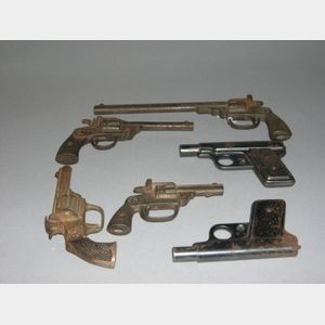 Group of Six Toy Pistols.
