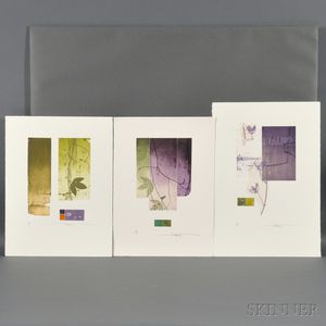 Shinko Araki (b. 1960),Three Color Aquatint Etchings