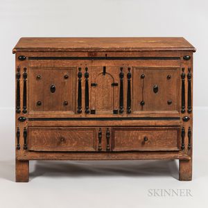 Oak Joined Chest with Drawer