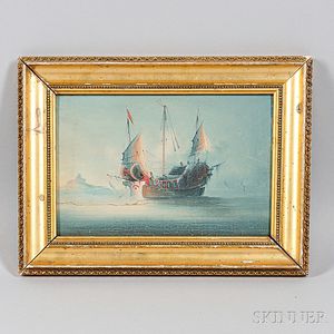 Chinese School, Late 19th Century Portrait of a Chinese Junk.