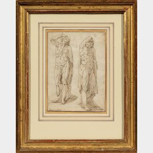 Italian School, 17th Century Two Standing Male Figures