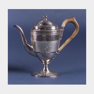 Georgian Sterling Silver Coffeepot.