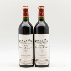 Chateau Pontet Canet 1996, 2 bottles