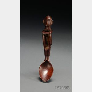 Philippines Carved Wood Spoon