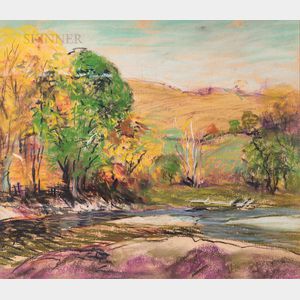 Arthur Clifton Goodwin (American, 1864-1929) Autumn Landscape