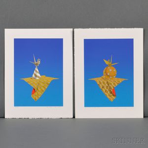 Wako Shuji (b. 1953),Two Lithographs