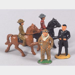 Grey Iron and Barclay Dime Store Figures