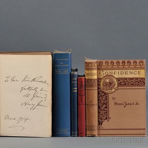 James, Henry (1843-1916) Five Titles, First and Early Editions, Some Signed Copies.