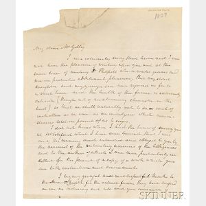 Scott, Sir Walter (1771-1832) Autograph Letter Signed, 2 August [1827], Abbotsford.