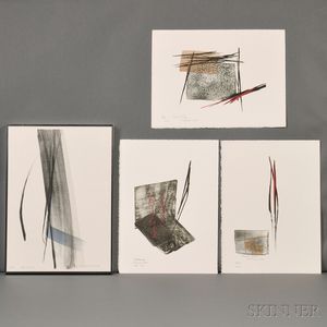Toko Shinoda (b. 1913),Four Color Lithographs