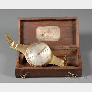 Miniature Lacquered Brass Surveyor's Compass by Richard Patten