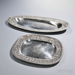 Two Bailey, Banks & Biddle Sterling Silver Trays