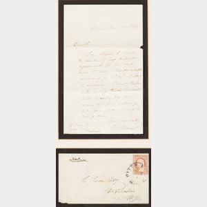 Holmes, Oliver Wendell Sr. (1809-1894) Autograph Letter Signed, 3 October 1852.
