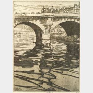 Roy Partridge (American, 1888-1984) Lot of Three Prints: Dancing Water
