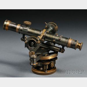 Keuffel & Esser Co. Oxidized and Lacquered Brass Transit Telescope