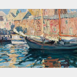 Jane Peterson (American, 1876-1965) Gloucester Fishing Boat