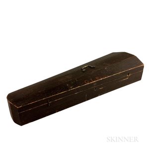 Grain-painted Pine Violin Case for "G.L. Baker,"