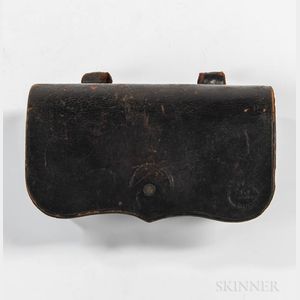 Civil War-era Burnside Cartridge Box and Cartridges