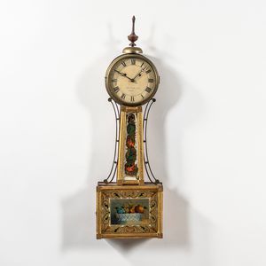 Alfred Henry Huntington Patent Timepiece or "Banjo" Clock