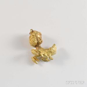 18kt Gold Cancer Charm